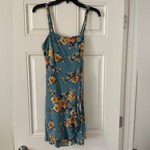 Teal floral Target dress